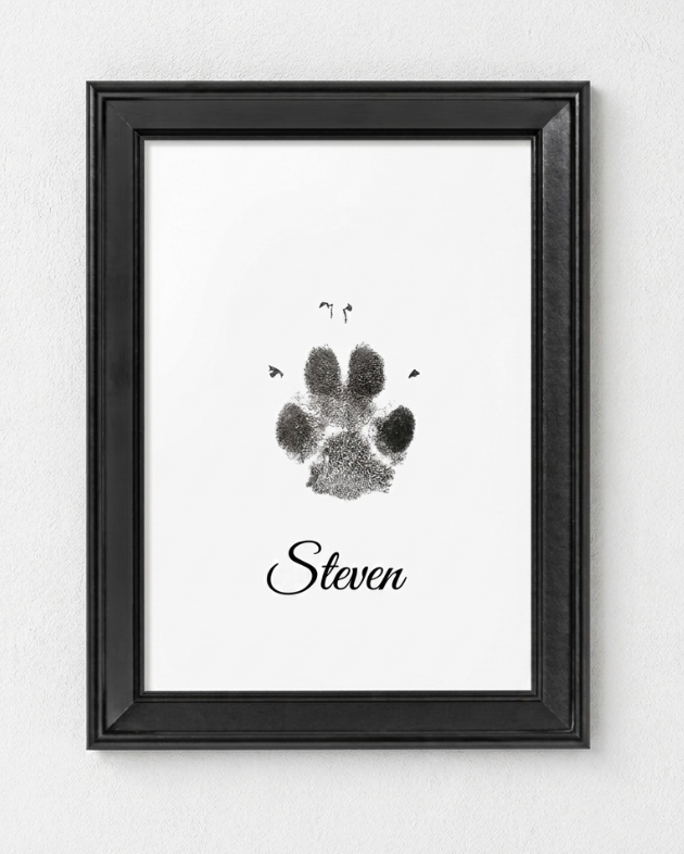Patita de perro - Nombre personalizado 13x18
