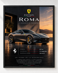 Cuadro Auto Deportivo Ferrari Roma