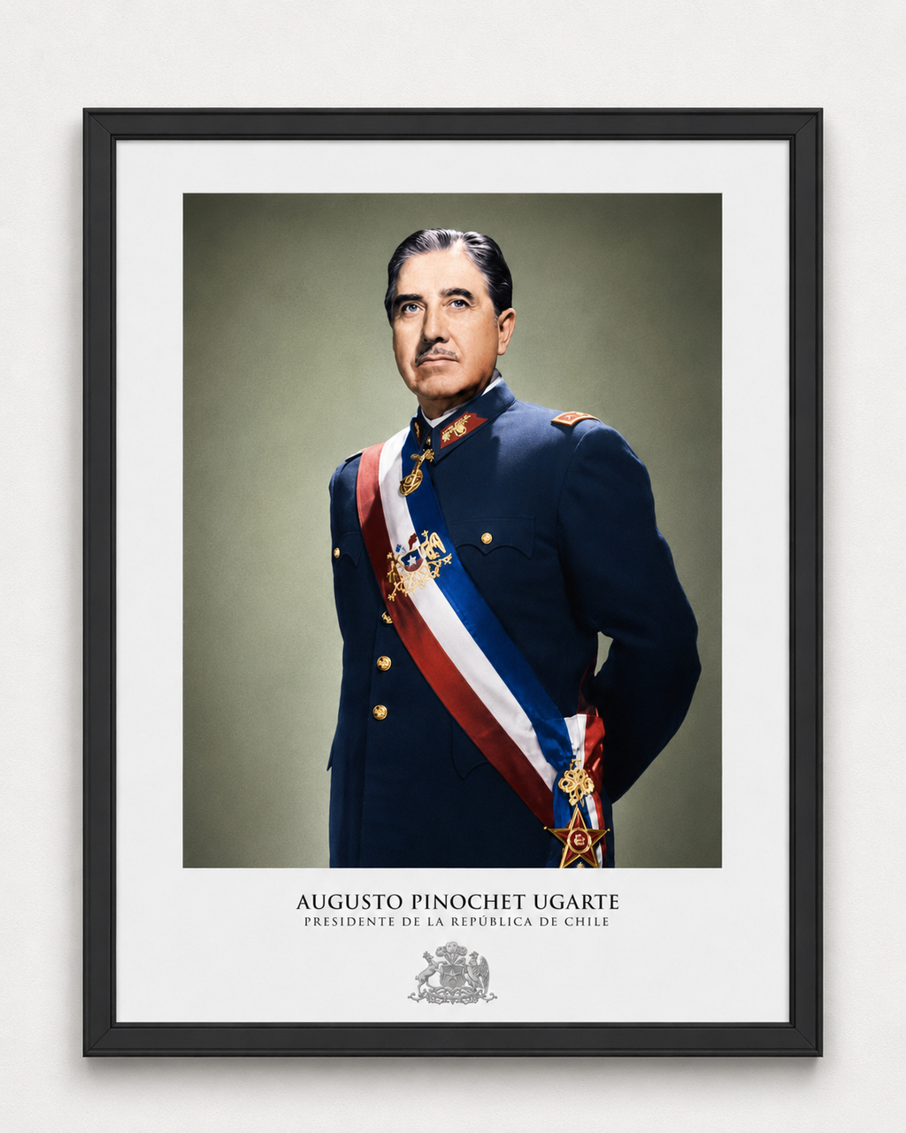 Cuadro Presidencial Augusto Pinochet Ugarte