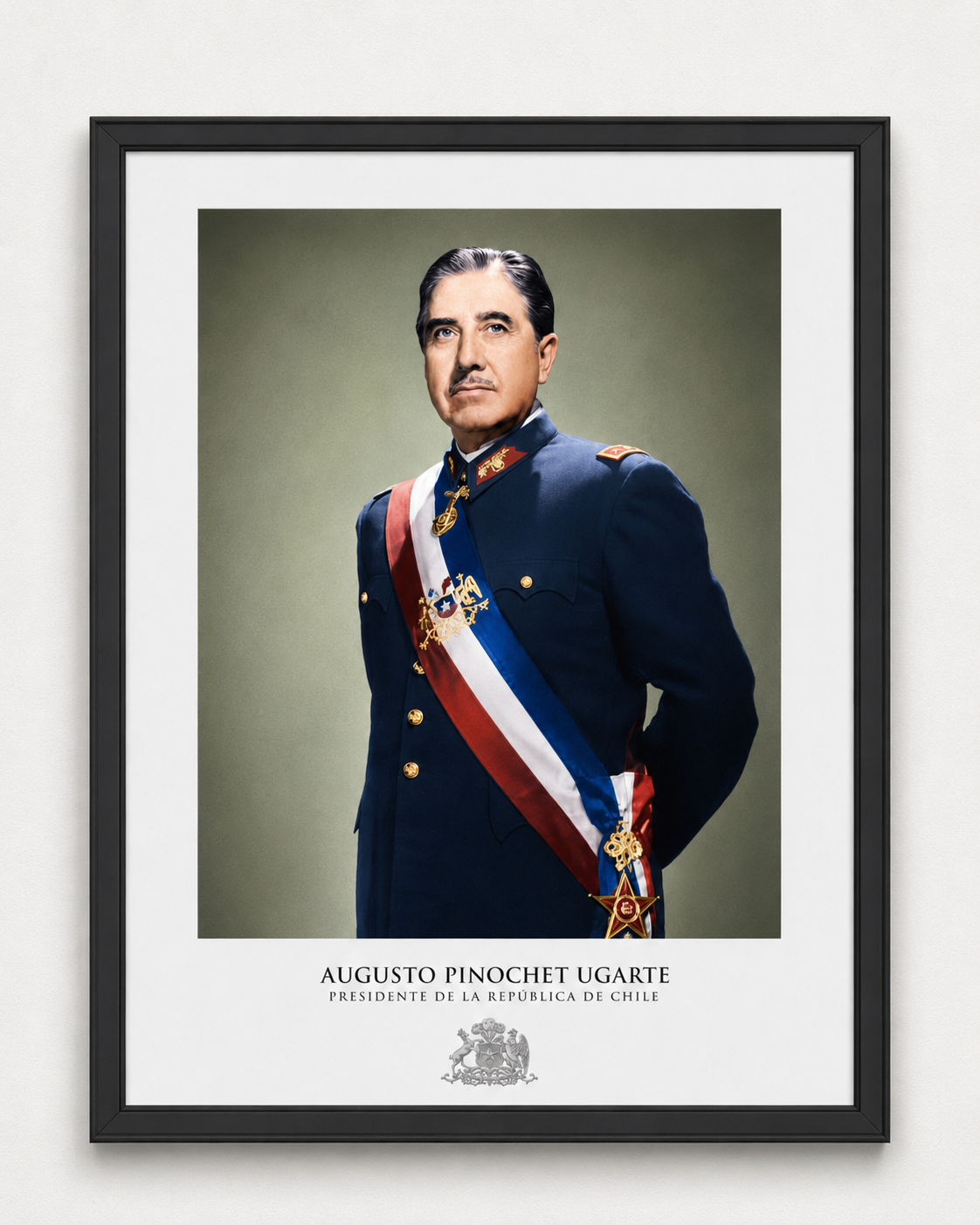 Cuadro Presidencial Augusto Pinochet Ugarte