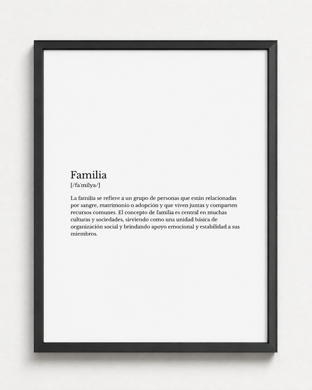 Frase Significado "familia"