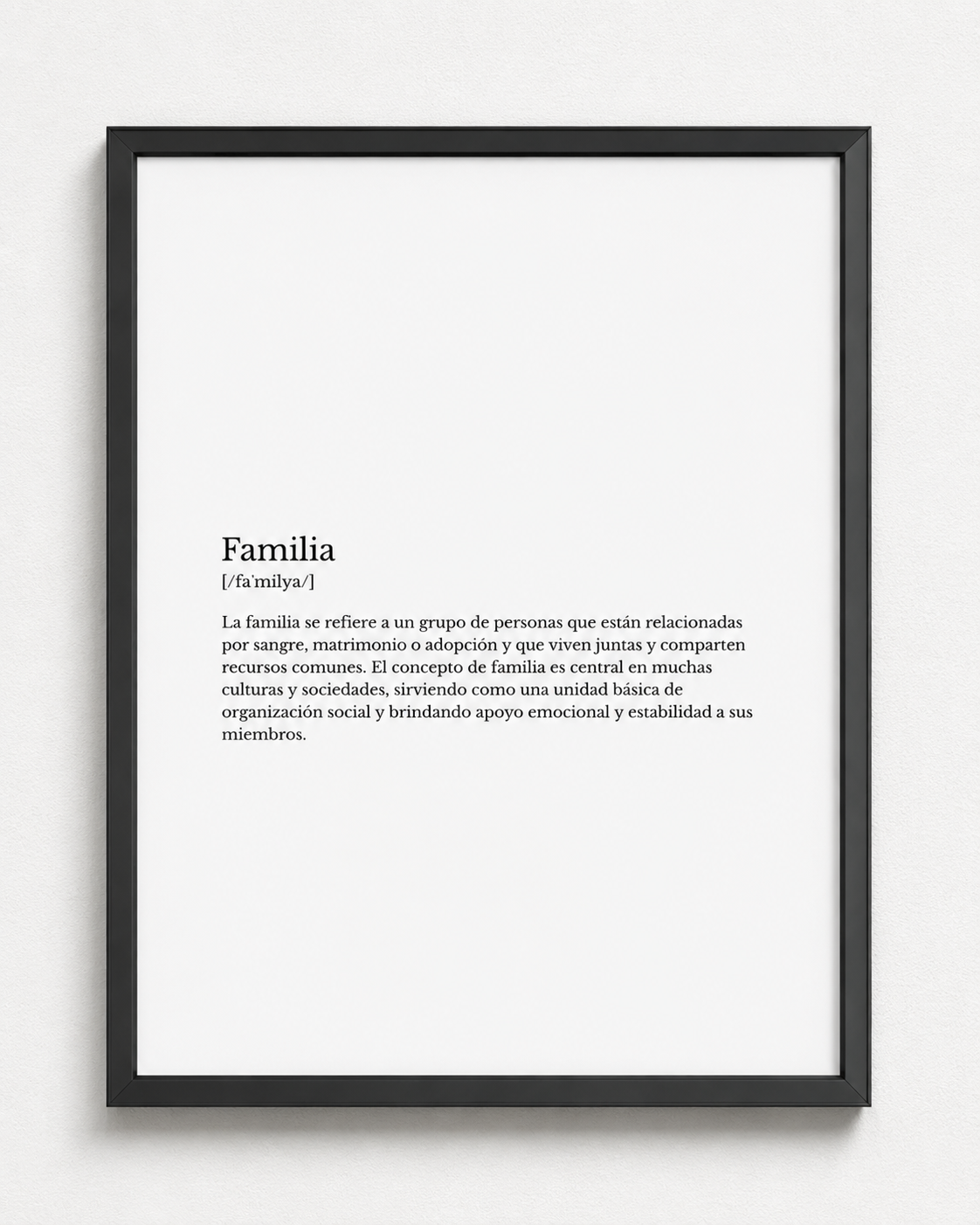 Frase Significado "familia"