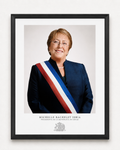 Cuadro Presidencial Michelle Bachelet Jeria 40x50cm
