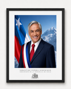 Cuadro Presidencial Sebastián Piñera Echenique 40x50cm