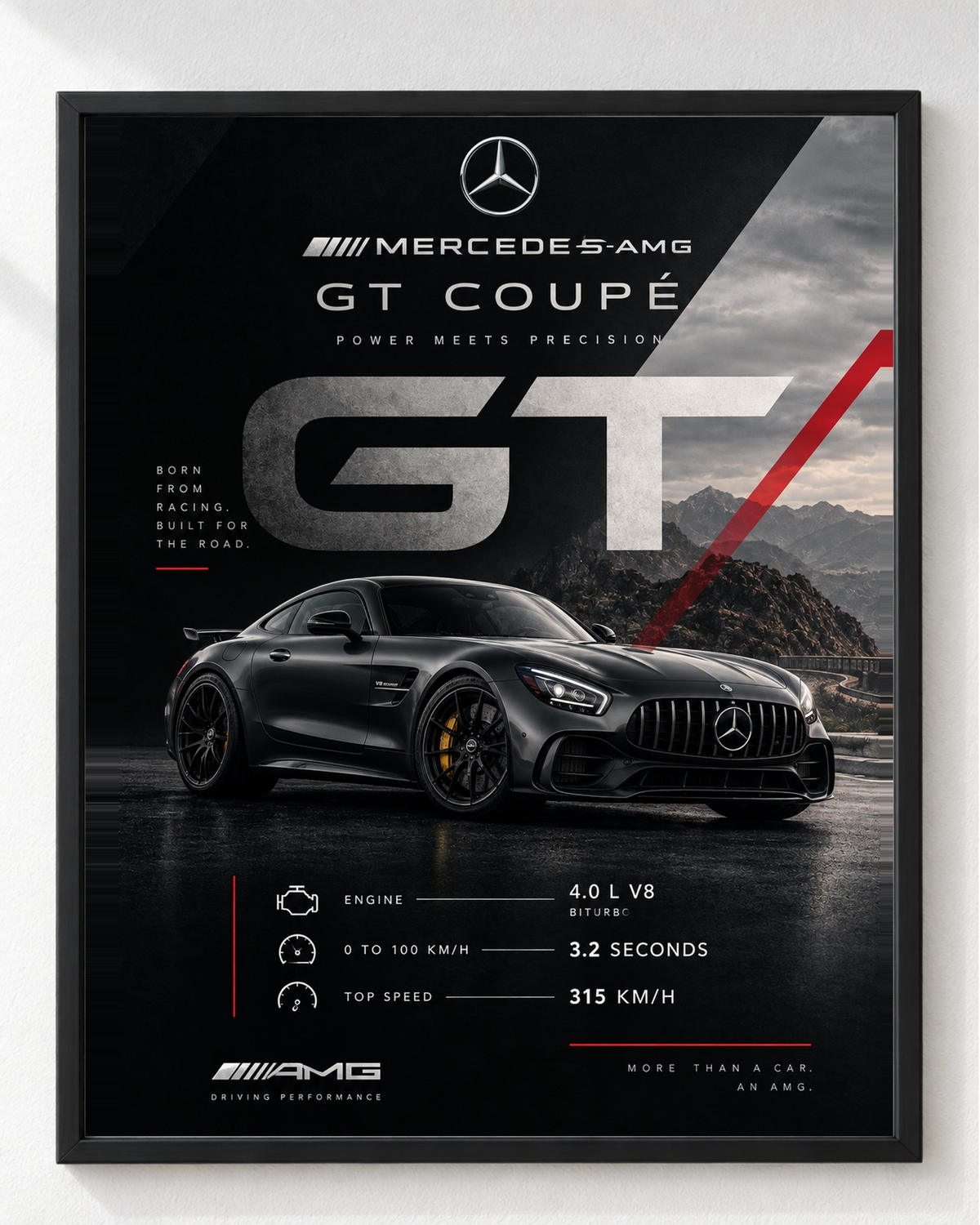 Cuadro Auto Deportivo Mercedes-AMG GT Coupé