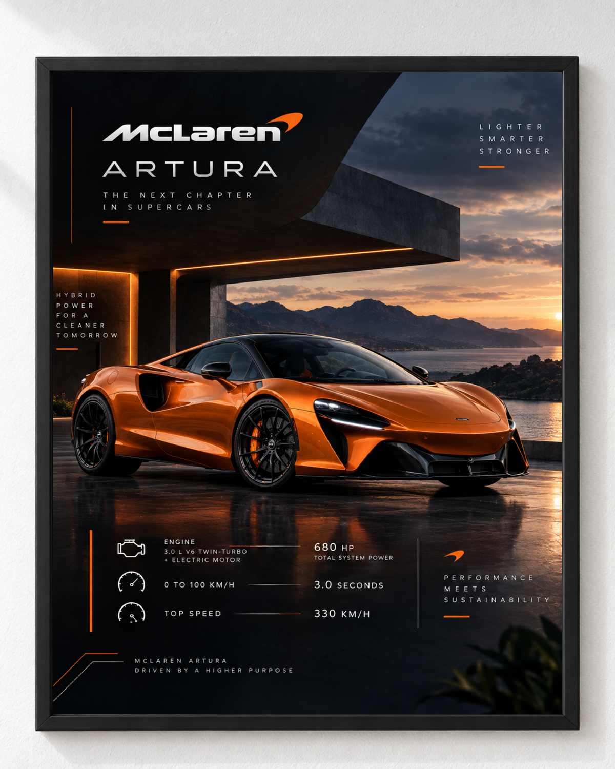 Cuadro Auto Deportivo McLaren Artura