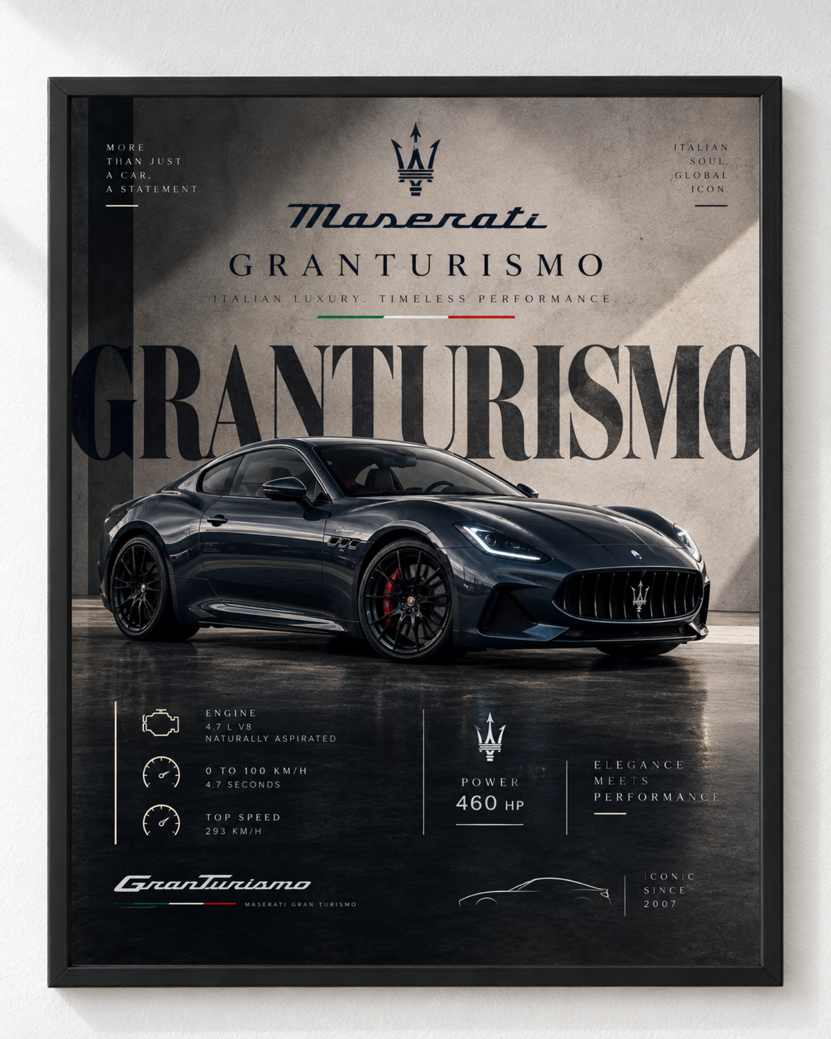 Cuadro Auto Deportivo Maserati GranTurismo